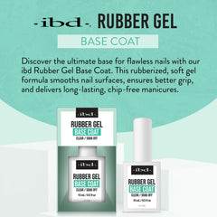IBD rubber base gel cured nail highlighting constructed apex for durable nails benefit