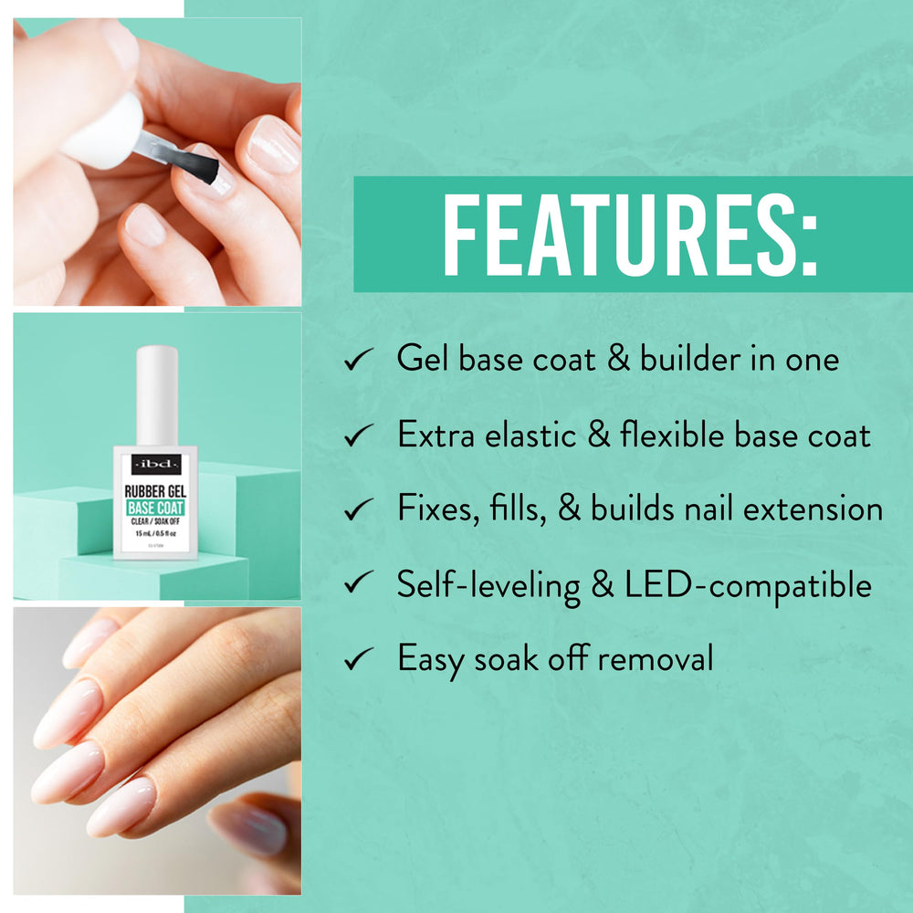 IBD rubber base gel under LED lamp demonstrating quick curing for efficient service benefit