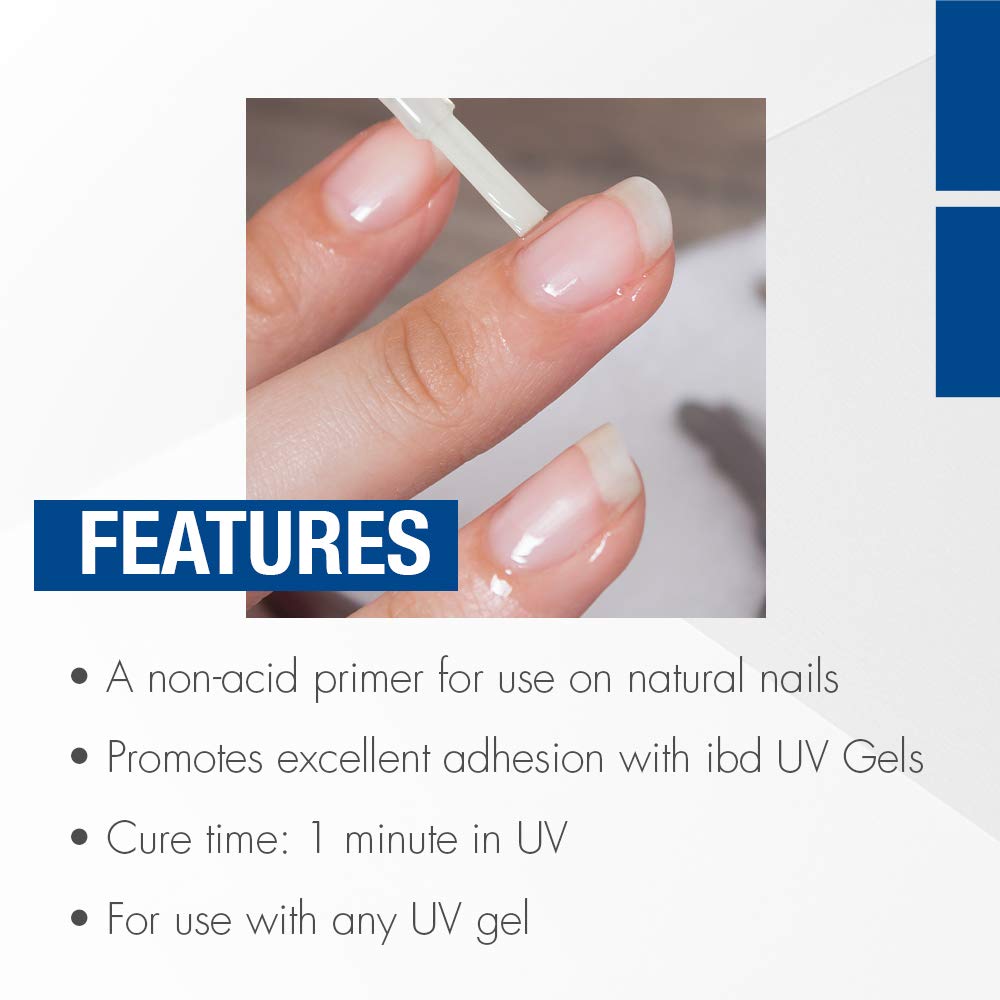IBD in-salon application showing technician applying bonder for longer wear