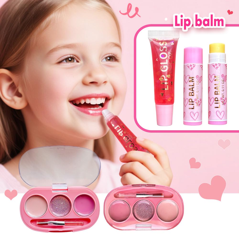 iBi Makeup carrying case with heart charms displayed for travel convenience