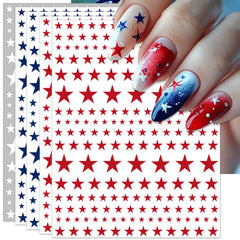 IDDFEVE front packaging showing patriotic nail stickers, clear branding and contents