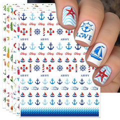 IDDFEVE front packaging showing six tropical decal sheets for quick manicures