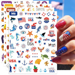 IDDFEVE front packaging showing 24-sheet holiday nail set and year-round value