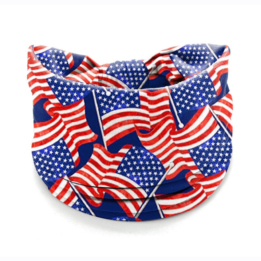 IDDFEVE headband worn at outdoor parade providing secure fit benefit
