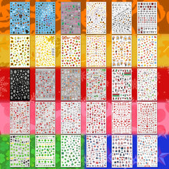 IDDFEVE nail stickers at party setting showcasing fun seasonal style