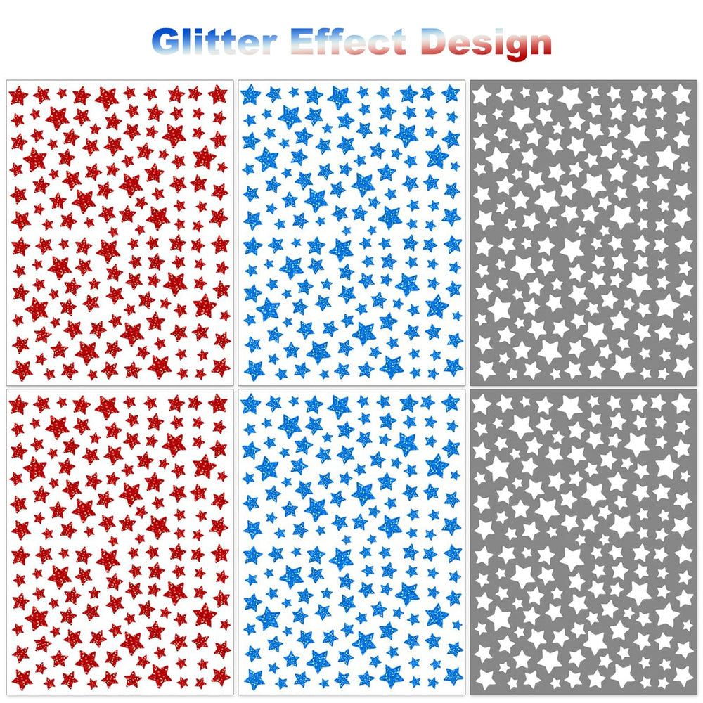 IDDFEVE decals in a party setting on table, instant patriotic decoration