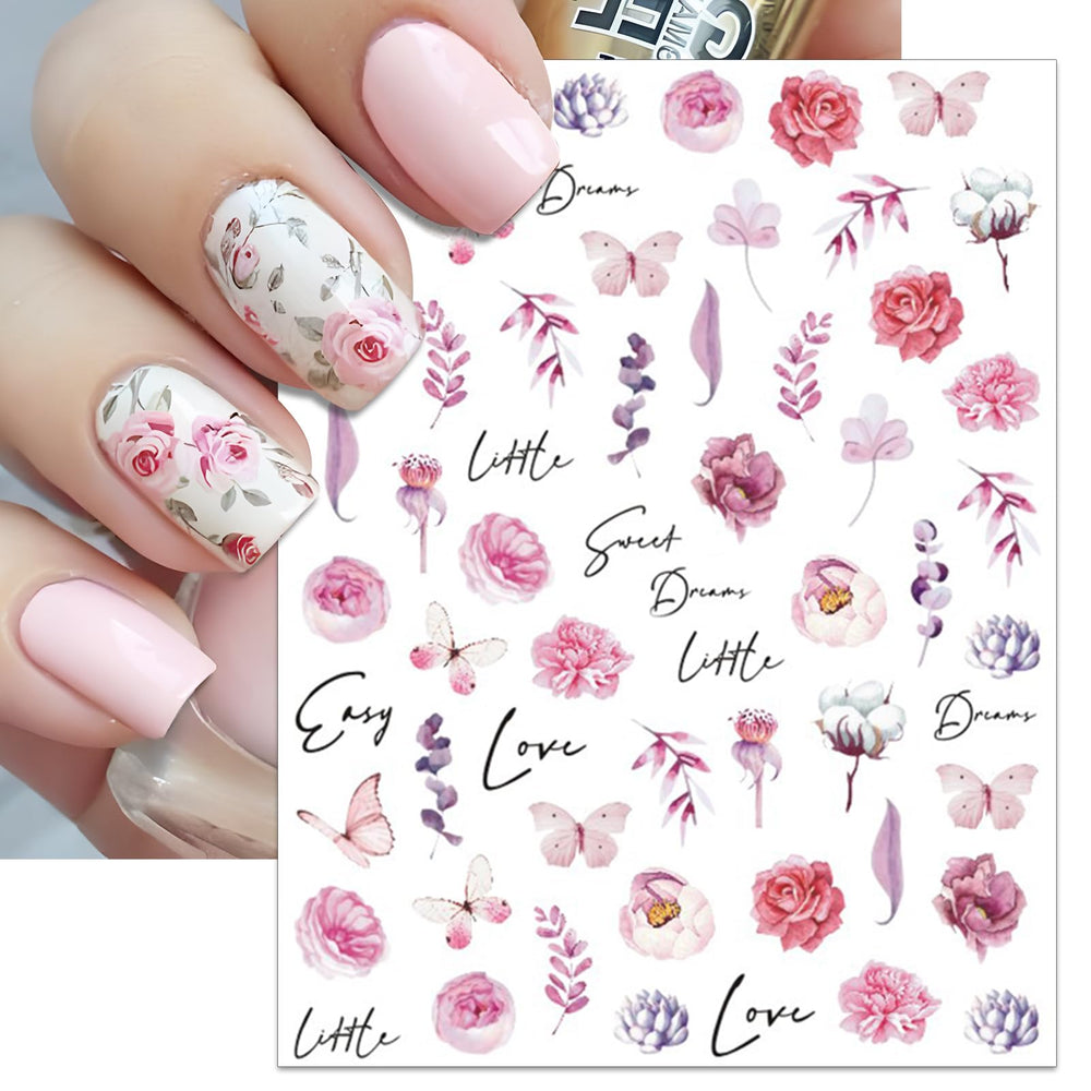 IDDFEVE sticker applied on a natural nail demonstrating neat, realistic look