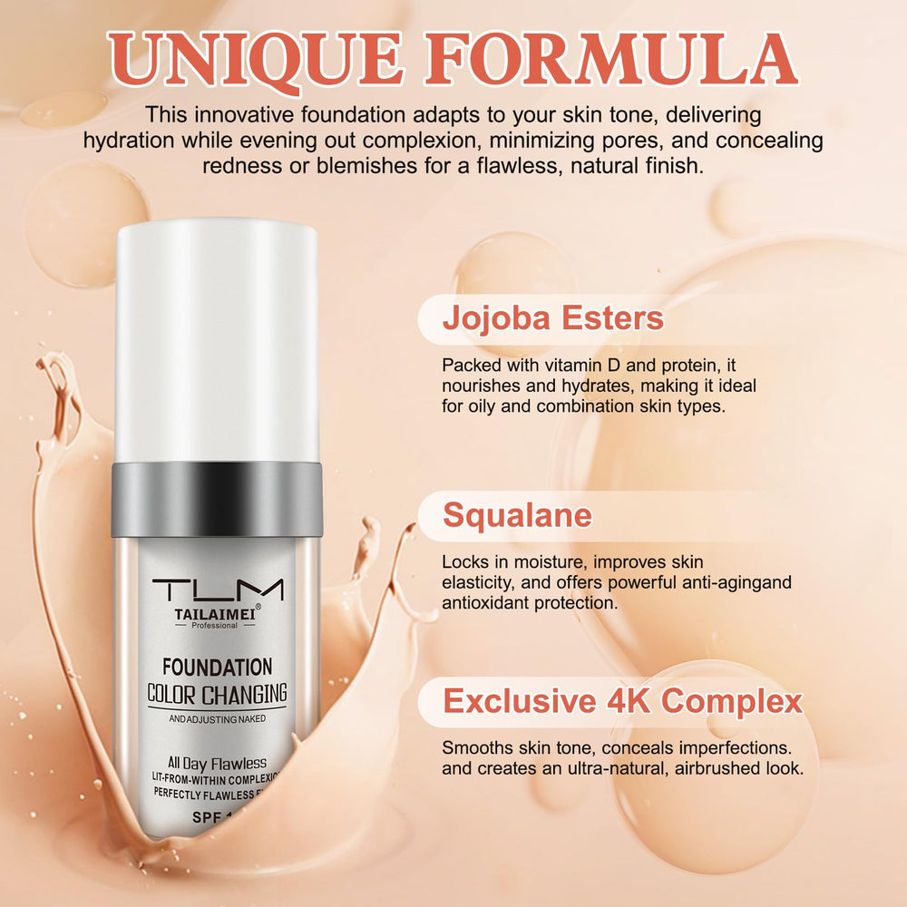 IDUCEN application on hand blending to personalized skin tone