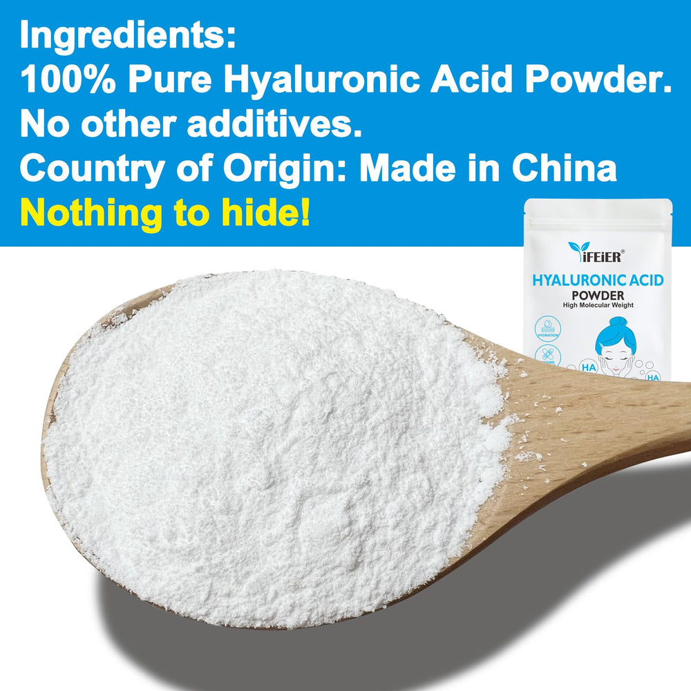 iFEiER powder close-up texture highlighting fine particle consistency for easy dissolving