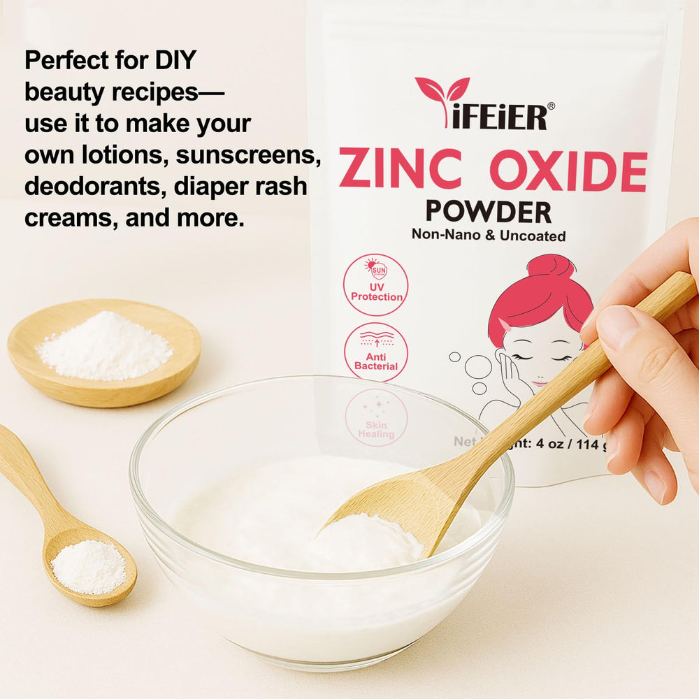 iFEiER resealable pouch open showing powder, freshness protection benefit