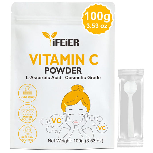 iFEiER front packaging showing resealable 100g bag and label helps with storage