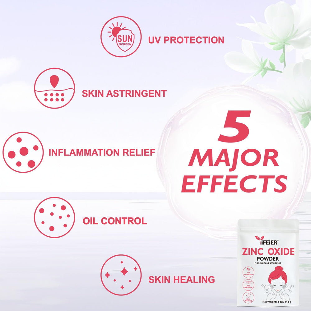 iFEiER zinc oxide blended into lotion being applied, even finish benefit