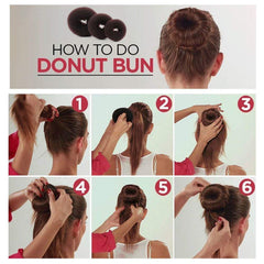 iFlyMars snap bun tool used to fasten hair quickly for time-saving styling