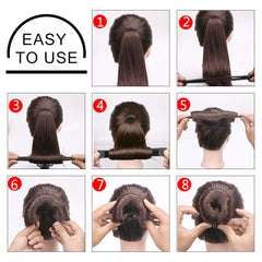 iFlyMars snap bun tools demonstrating fast twist-and-snap hold