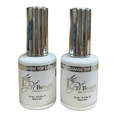 iGel Impeccable top coat front bottle showing glossy finish and quick application benefit