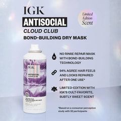 IGK close-up texture shot highlighting creamy lightweight mask for smoothing benefits