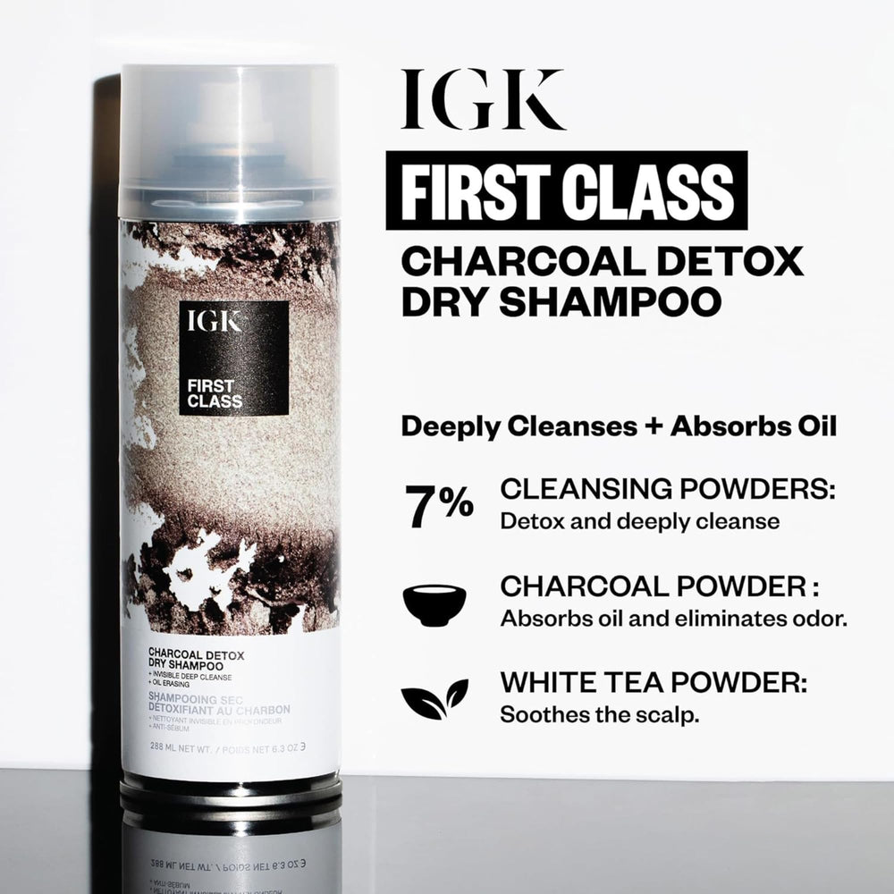 IGK spray applied to roots with visible instant volume benefit
