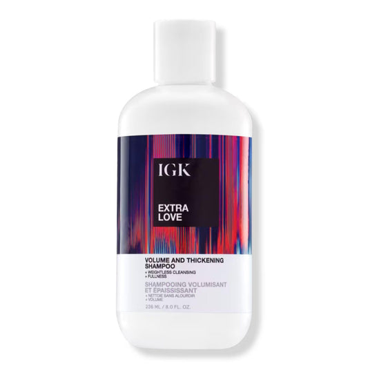IGK bottle front packaging showing clean volume benefit