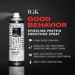 IGK back label close-up detailing ingredients and directions