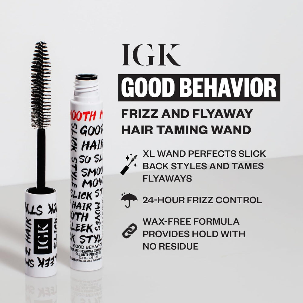 IGK wand brush close-up displaying bristles for precise smoothing