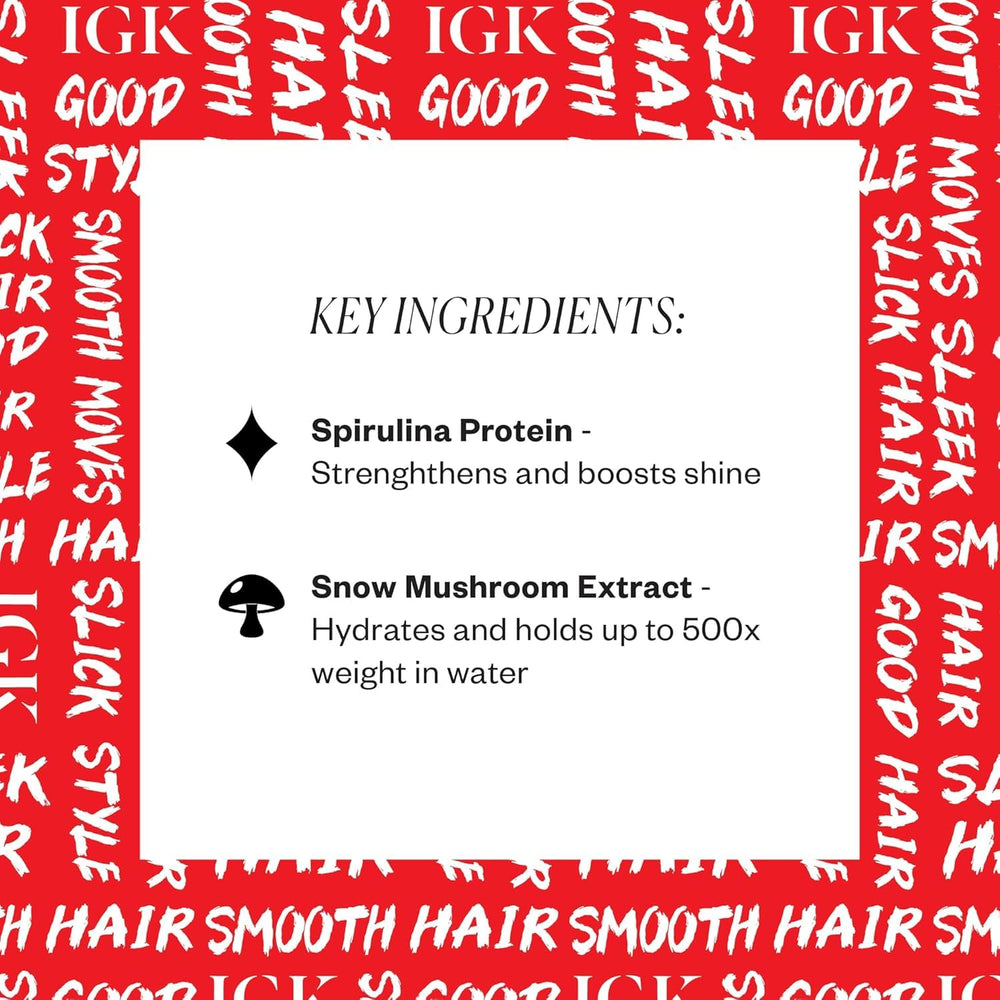 IGK wand smoothing flyaways on slick-back hairstyle for polished look