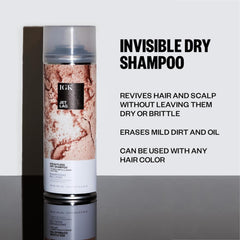 IGK Jet Lag applied to roots to absorb oil and refresh