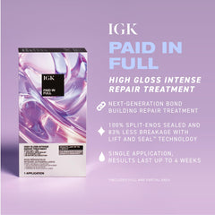 IGK open tube poured into bottle demonstrating two-step system activation