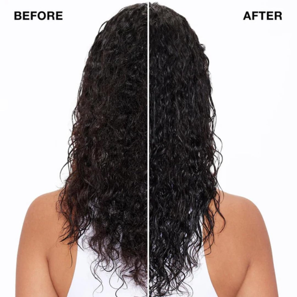 IGK prep spray spritz in hair demonstrating detangling and frizz control