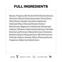 IGK product beside ingredient label emphasizing talc-free formula