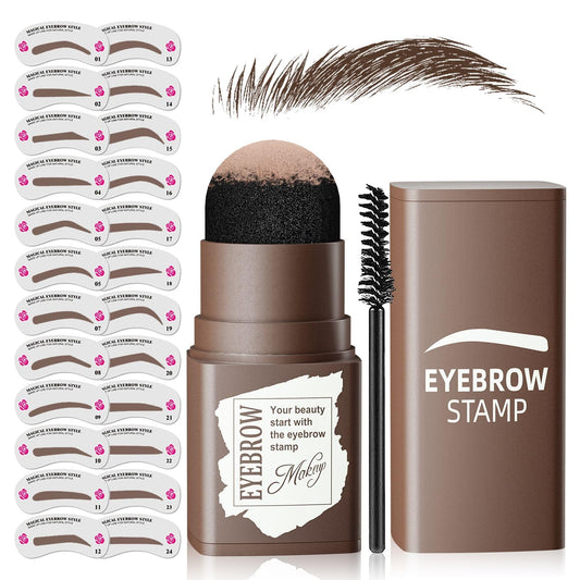 Ihrlpxkc front packaging showing complete eyebrow stamp kit benefits