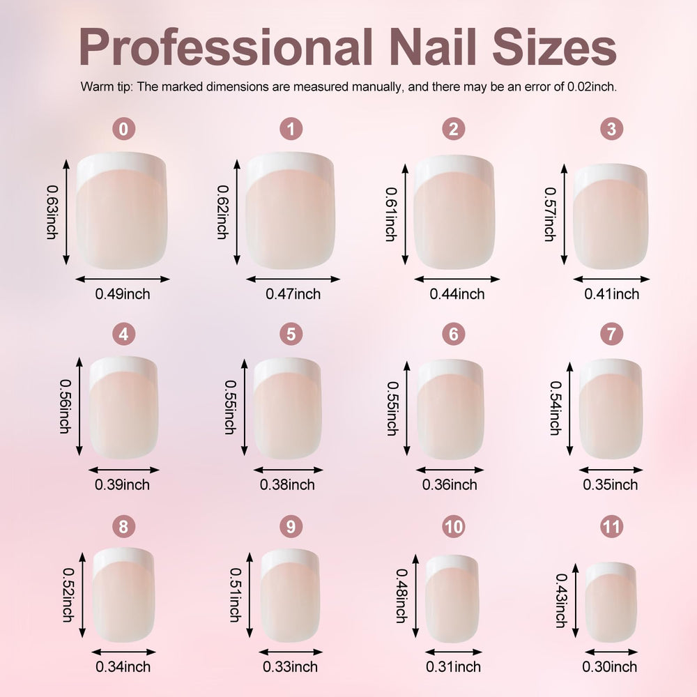 IKISKT close-up of nail texture and glossy French tip durability