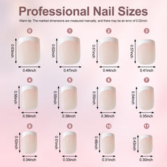 IKISKT close-up of nail texture and glossy French tip durability
