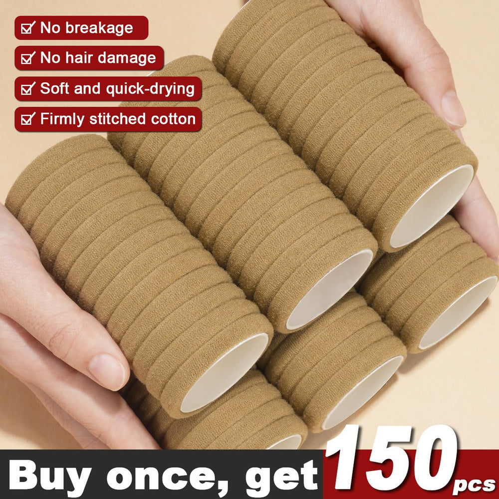 IKOCO close-up of seamless cotton texture, gentle on hair and snag-free