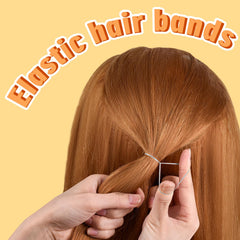 IKOCO colorful small elastics close-up highlighting durable stretch and neat hold