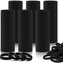 IKOCO front pack of 150 black hair ties showing value and convenience