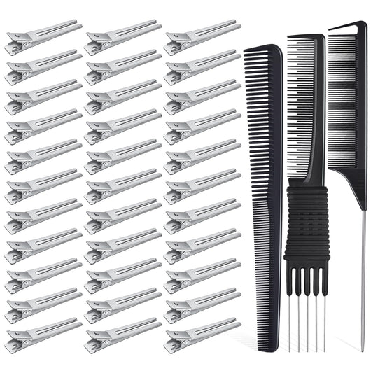 IKOCO front pack of 50 clips and three combs showing full set benefits