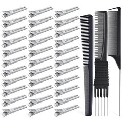 IKOCO front pack of 50 clips and three combs showing full set benefits