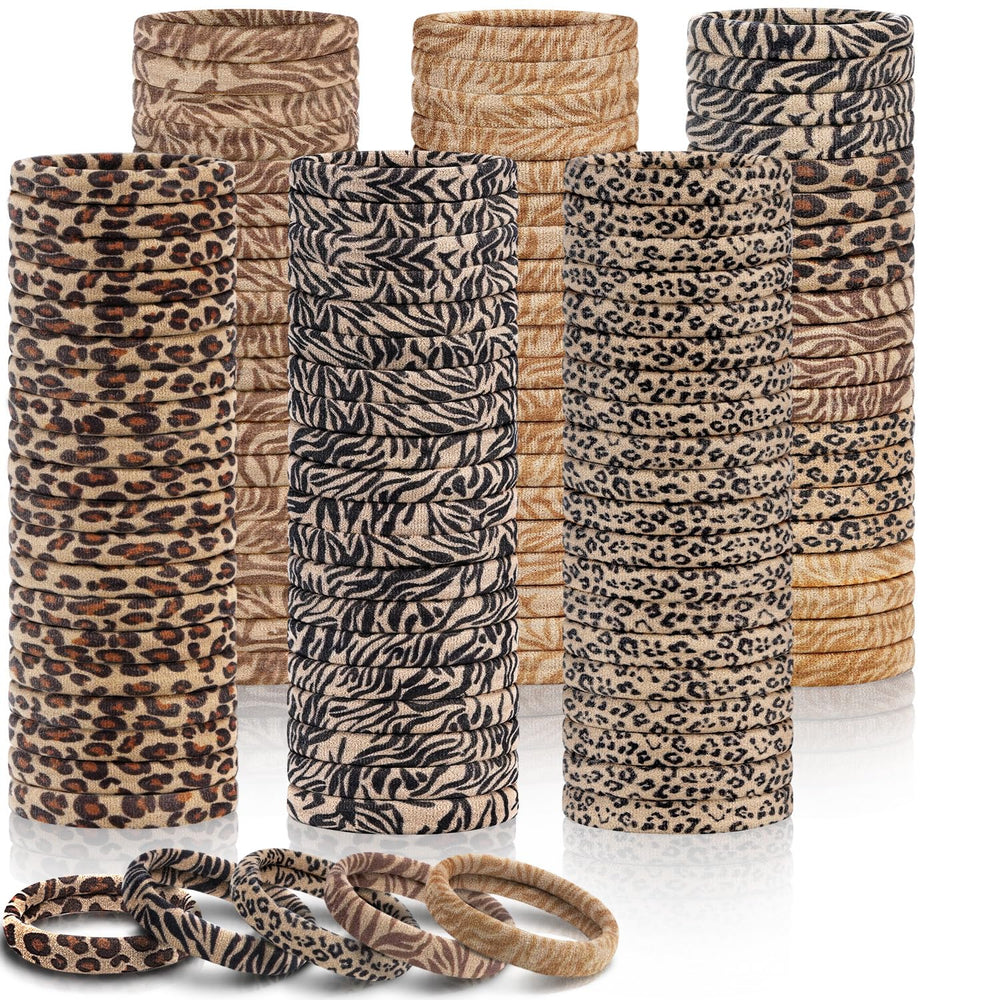 IKOCO front packaging showing leopard print hair ties and value pack benefit