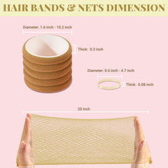 IKOCO hair nets securing a bun for invisible, long-lasting hold