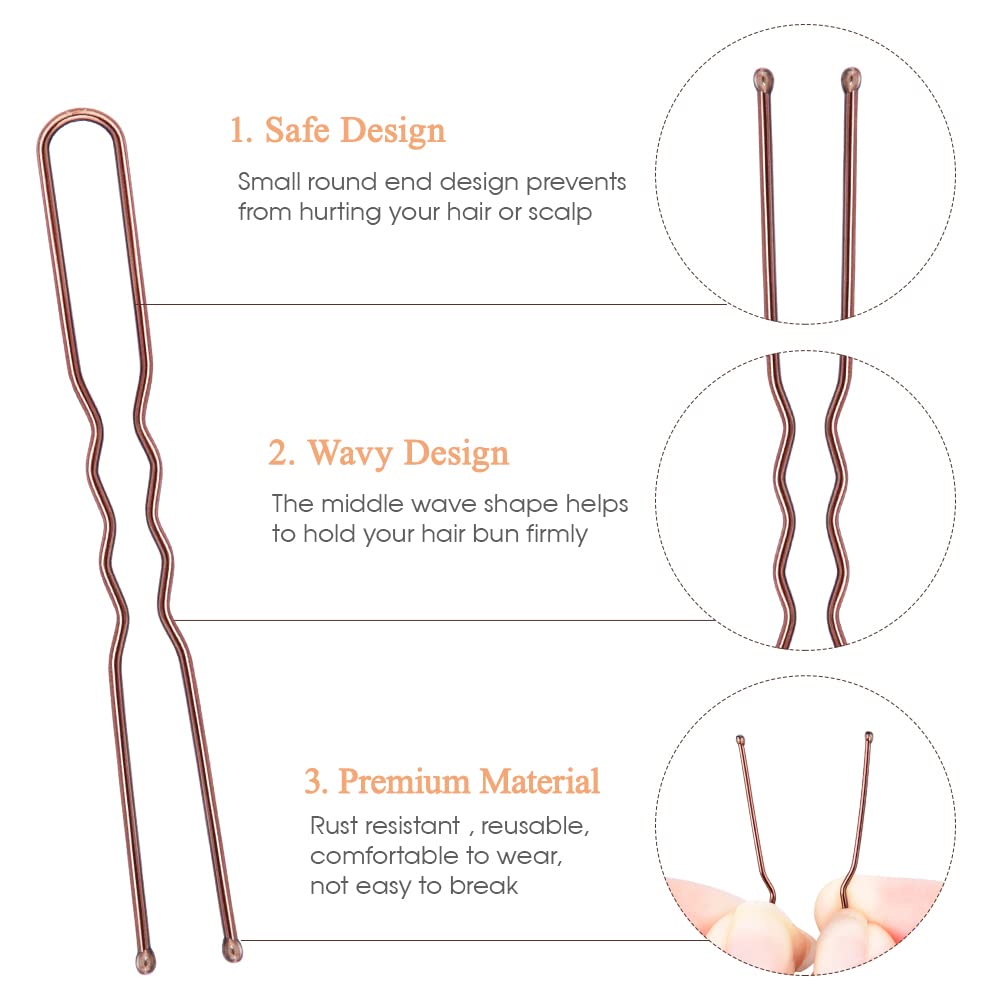 IKOCO pins securing a bun, demonstrating strong hold for updos