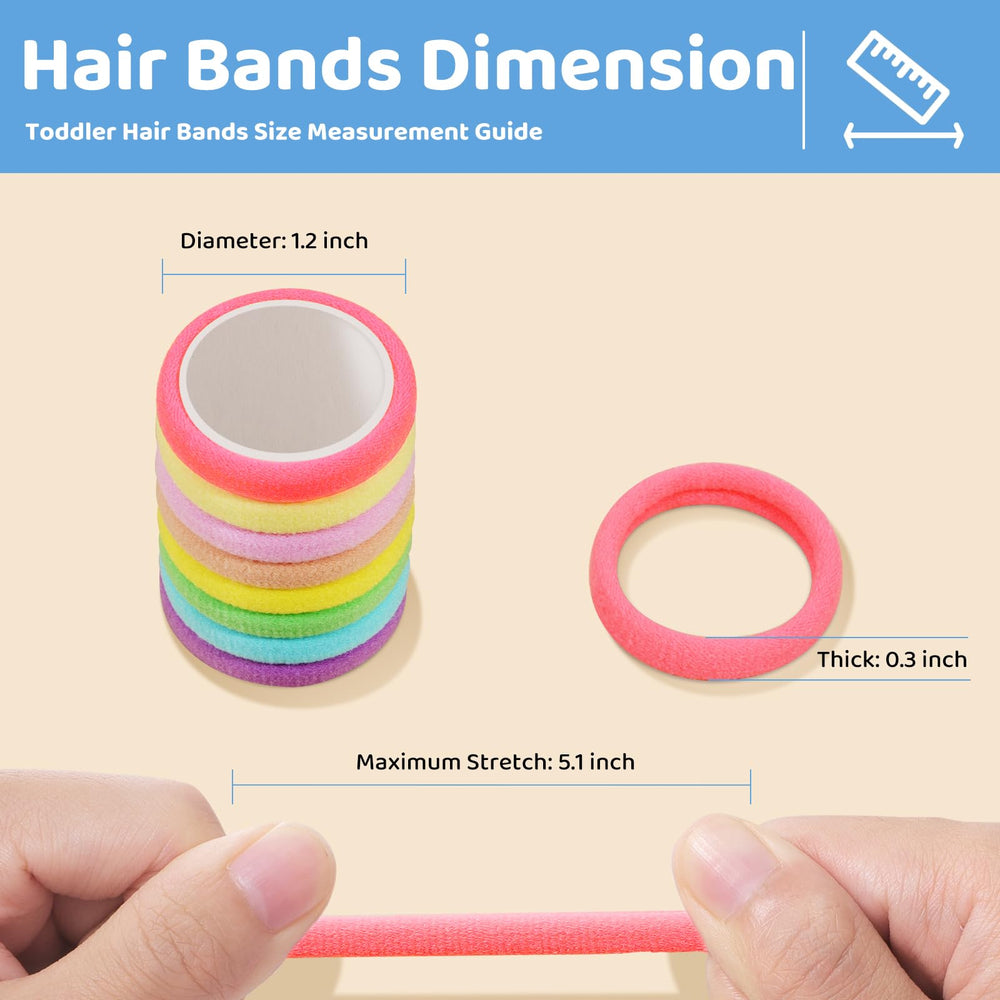 IKOCO styled toddler ponytail using band to create secure comfortable hold