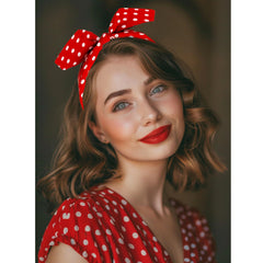 IKUHRMO model wearing headband demonstrating styling versatility and polish
