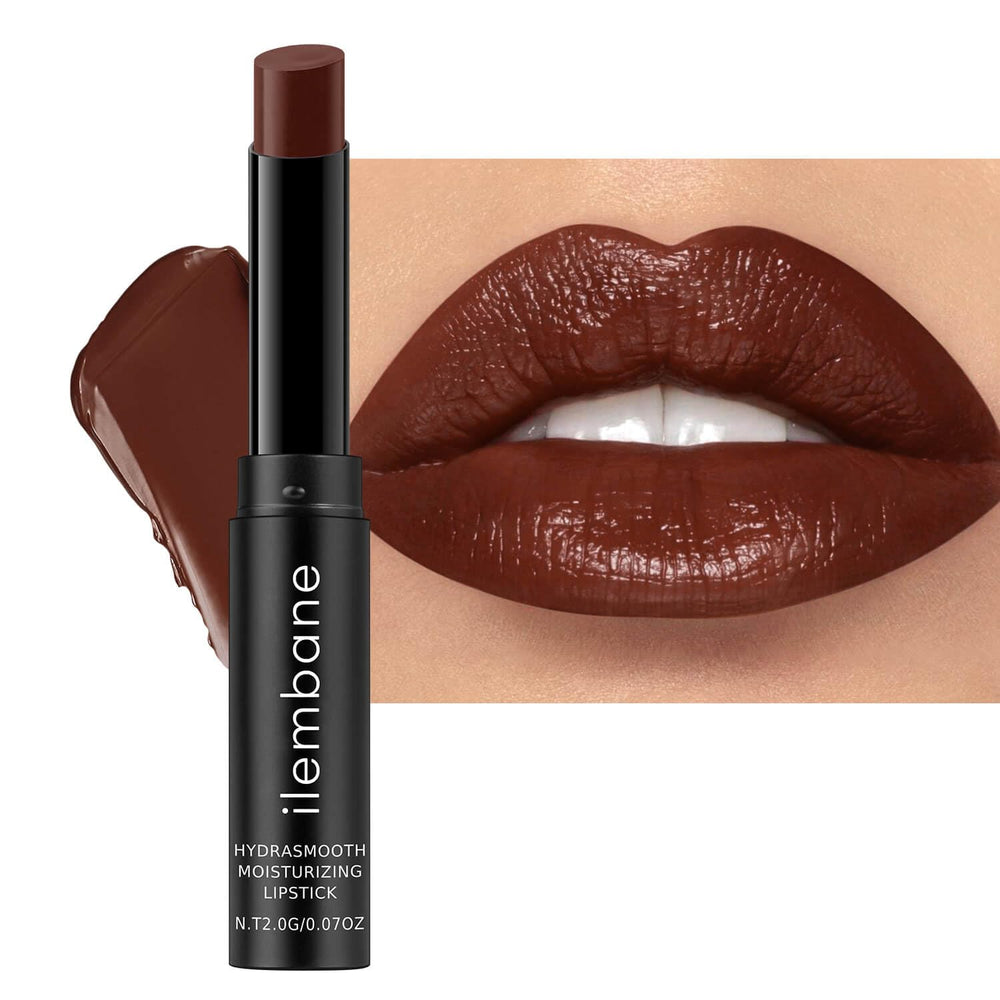 ilembane front packaging showing cocoa brown shade and compact tube, convenient portability