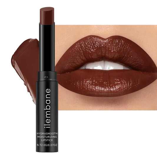 ilembane front packaging showing cocoa brown shade and compact tube, convenient portability