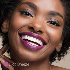 ilembane lip swatch on hand showing glossy lilac tint and hydration