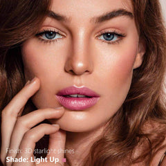 ilembane texture swatch of pearlescent mauve-pink showing reflective chrome payoff