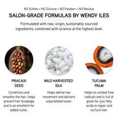 ILES FORMULA being applied in shower in salon environment demonstrating professional use