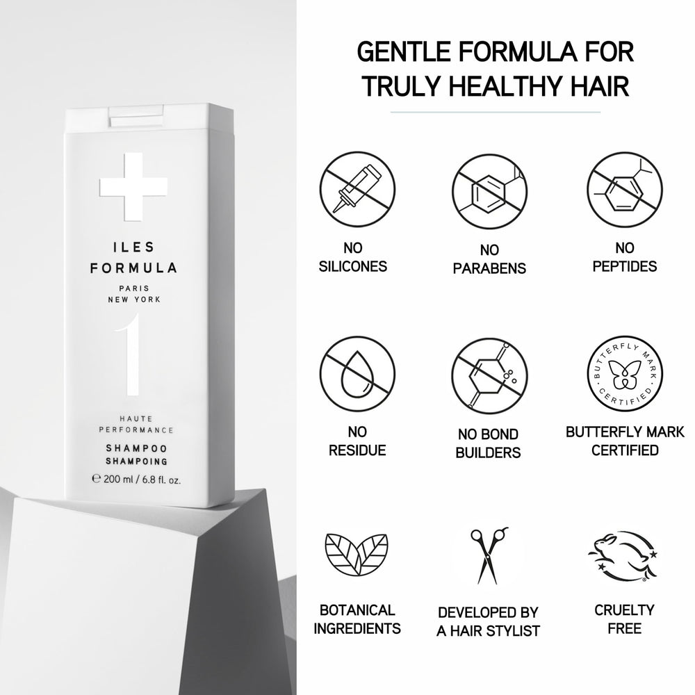 ILES FORMULA bottle in hand to show actual size and travel-friendly benefit