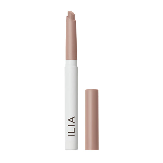 ILIA Eye Stylus front view showing sleek tube and cap, easy travel-friendly
