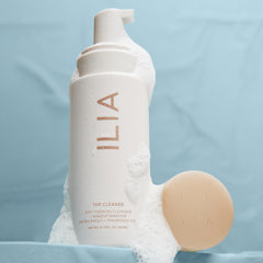 ILIA soft foam texture on hand demonstrating gentle lather